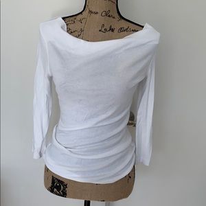 Three Dots Cowl Neck 3/4 sleeve cotton/modal